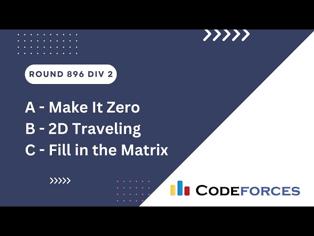 Codeforces Round 896 Div 2 | A B C | Video Editorial C++