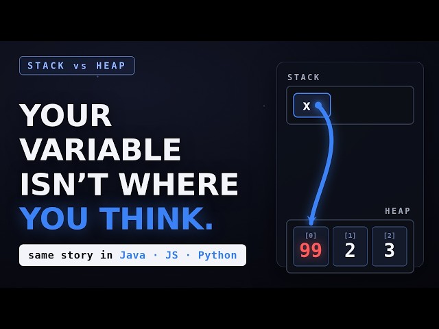 Stack vs Heap: Where Your Variables Actually Live