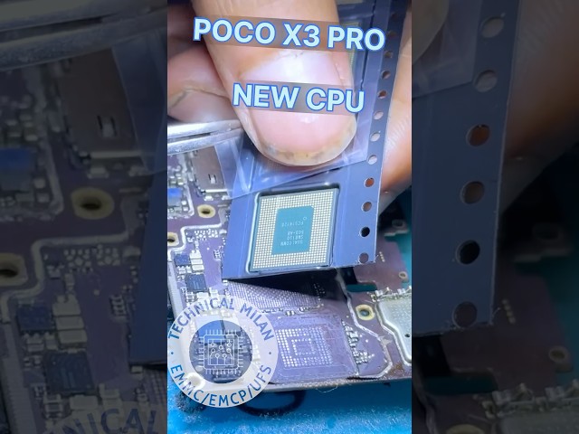 NEW CPU INSTALLATION PROCESS #technicalmilan #ufs #emmcrepair #cpuchange