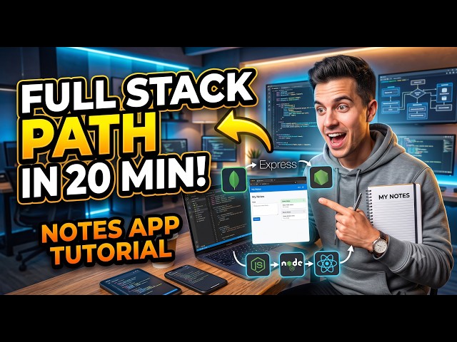Notes App- 20 min Full Stack Development MERN Course