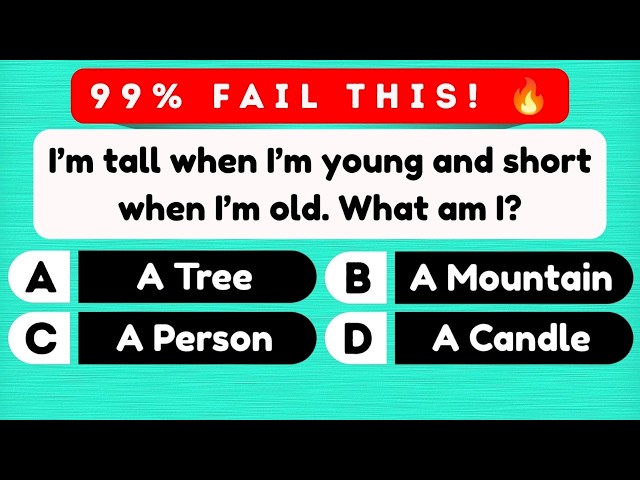 Only Geniuses Can Solve 20/20!🤯| Tricky Riddle Quiz🧠Riddle Challenge #brainteaser #trivia