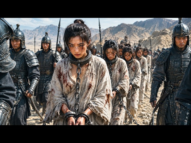 绝美女囚遭千名刺客围杀！身份竟是隐藏高手，瞬间反杀全场！ #movie #武俠 #動作