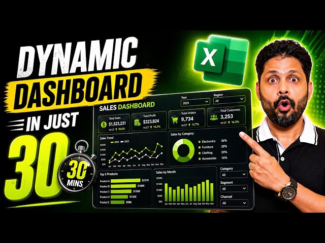 Create The Ultimate Excel Dashboard in 30 Minutes! Visualize Data Like a Pro! A Step-by-Step Guide!