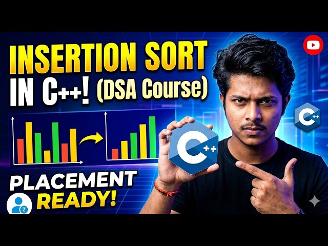 Insertion Sort Explained Simply | Step-by-Step Sorting Algorithm Tutorial