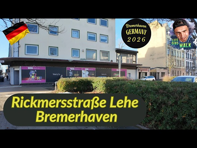 Rickmersstraße Lehe Bremerhaven Walk🌏Bremerhaven / Germany✈️ 🇩🇪 - January 2026 - (4K Video)