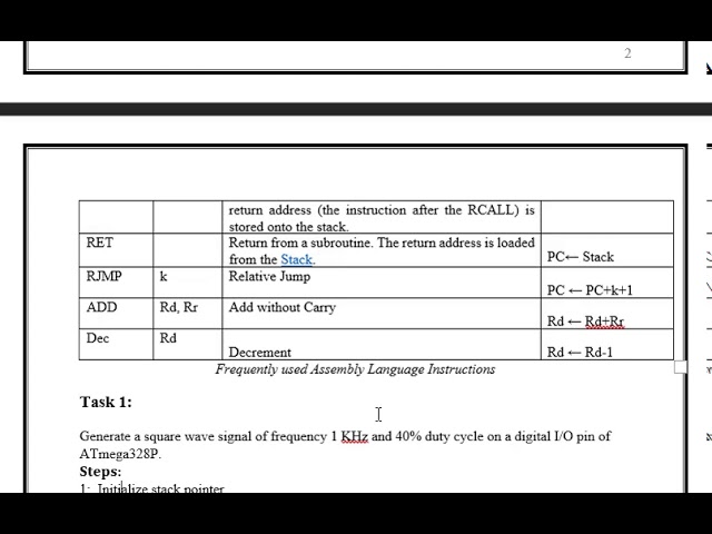 Introduction to Assembly Language Programming of AVR Microcontrollers