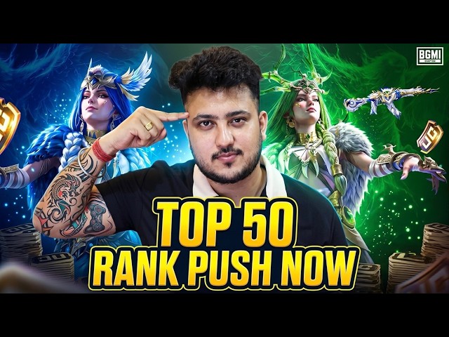 TOP 100 DONE NOW ROAD TO TOP 50 CONQUEROR, BGMI LIVE with HRISHAV!