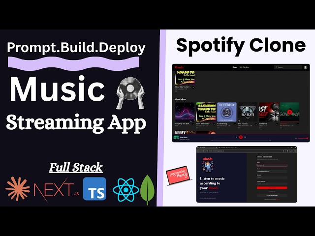 Agentic Development Course: Build and Deploy a Spotify Clone with AI and Next.js.