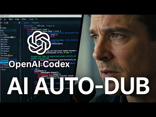 Auto-Dub Videos with AI in Agentic workflow using ChatGPT Codex