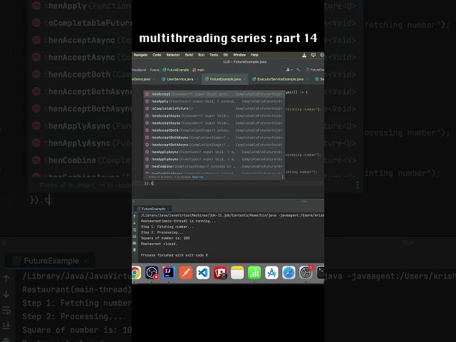 Exception Handling in CompletableFuture | exceptionally() #coding #multithreading #java #javathreads