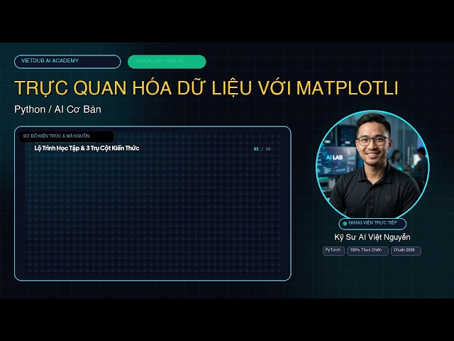 [C01 - Bài 15] TRỰC QUAN HÓA DỮ LIỆU VỚI MATPLOTLIB & SEABORN CHO BÀI TOÁN AI | AI Engineer Mastercl