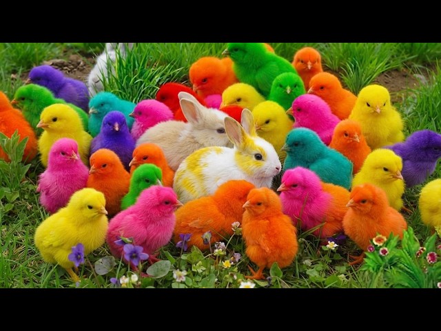 Enjoy colorful chickens, adorable rabbits, ducklings, and unique, colorful farm animals.