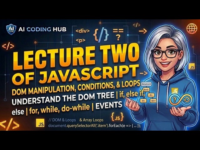 JAVASCRIPT | EPI # 2| DOM & Loops| Learning Hub
