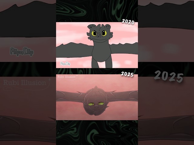 FIRST vs LATEST animation #animation #httyd #httydanimation #dragon #toothless #howtotrainyourdragon