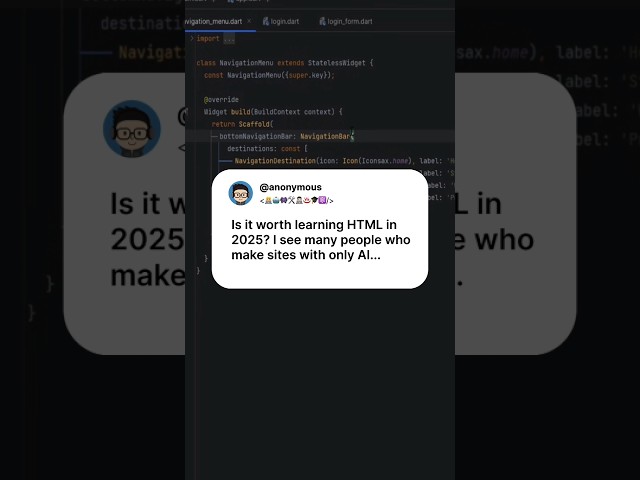 Is it worth learning HTML in 2025? #shorts #codingcareer