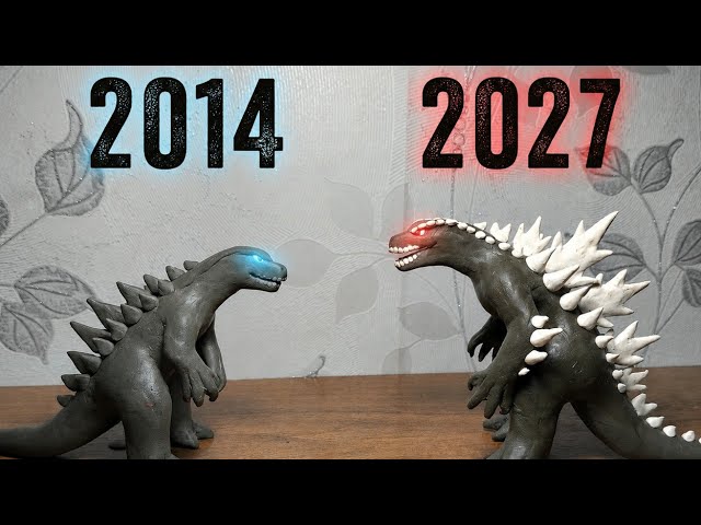 Evolution of Godzilla in the MonsterVerse (2014–2027) | Clay animation