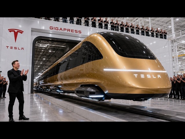 Tesla’s First Unmanned CyberTrain Will Destroy the Auto Industry!