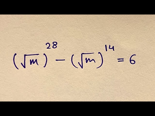Nice Math Olympiad Problem | Solve for’m’