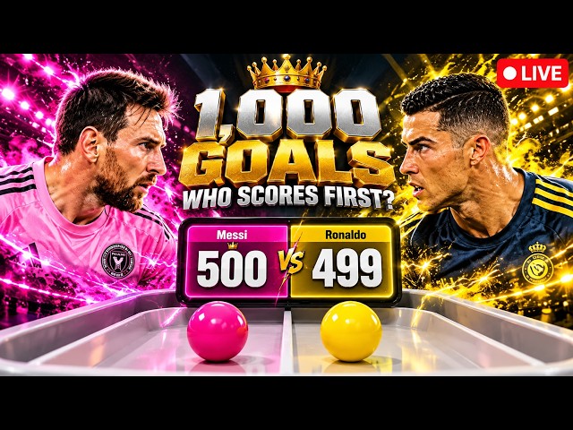 Messi vs Ronaldo LIVE ⚽ Who Will Reach 1000 Goals First? 🔴