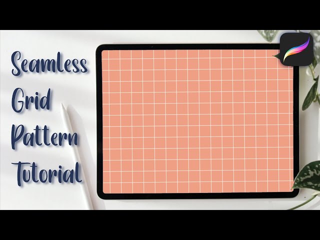 How to Make a Seamless Grid Pattern in Procreate