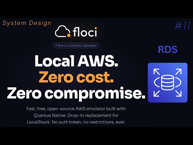 Floci + AWS RDS PostgreSQL Run Locally Free | @CodingJist