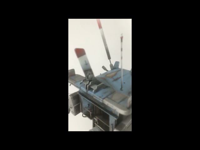The scratch build Tracker Mech model