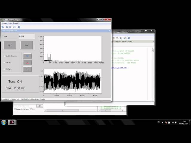 Tone Recognition with Scilab and LabVIEW to Scilab Gateway