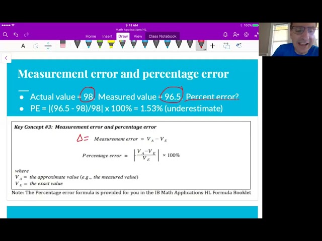 Math Apps HL Unit 1 Video 21: Representing numbers exactly & approximately; CW problems 1-5 (Ch 1.1)