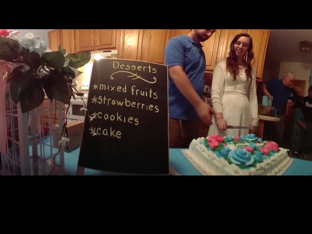 Cutting the Cake at the Bridal Shower (360 Video)