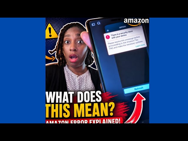 Amazon Error Message Explained....