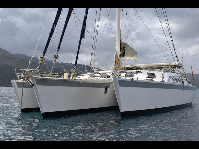 24 m TRIMARAN Sailing Yacht For Sale with Greek Charter License Full Walkthrough