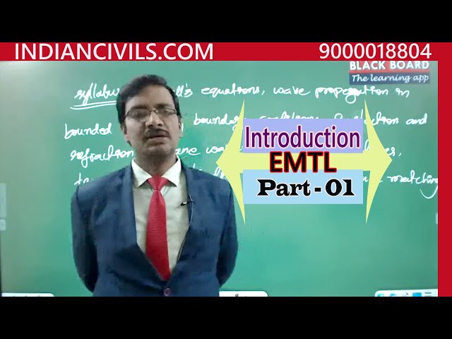 |Introduction to EMTL| Part-01|New Batch Started|Electrical Engineering -Optional| |By Venkanna Sir|