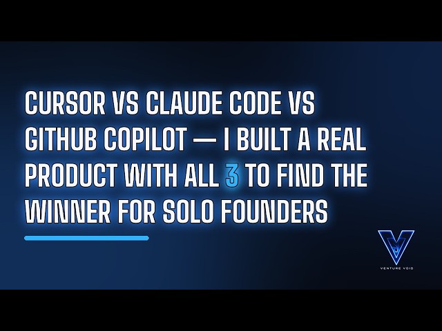 Cursor vs Claude Code vs GitHub Copilot — I Built a Real Product With All 3 to Find the Winner for S