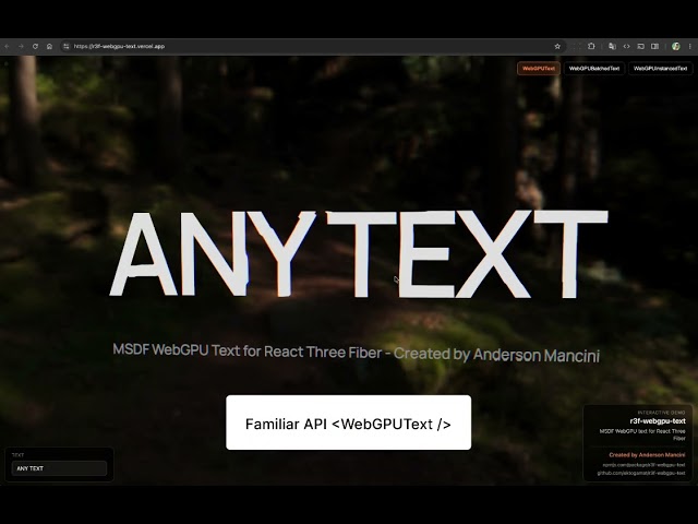 Introducing r3f-webgpu-text