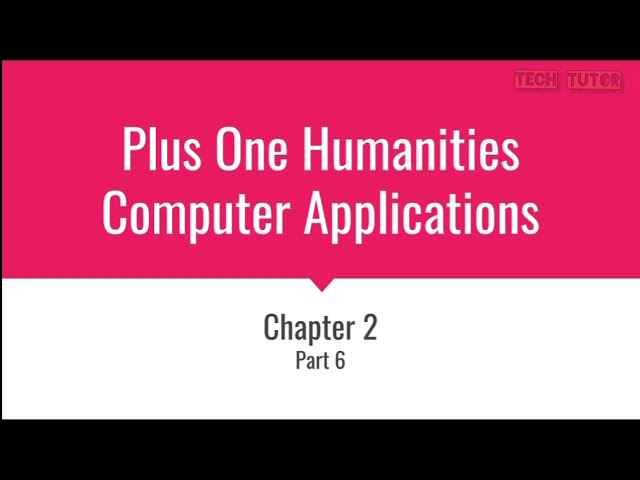 Plus one Humanities Computer Applications|Chapter 2 Part 6|Optical Storage Devices