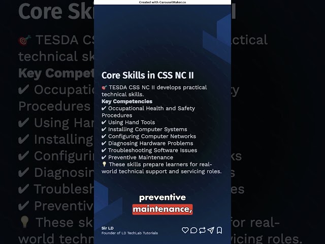 Lesson 1: Fundamental Concepts in Computer System Servicing (CSS NC II) 🖥️ | TESDA CSS Introduction