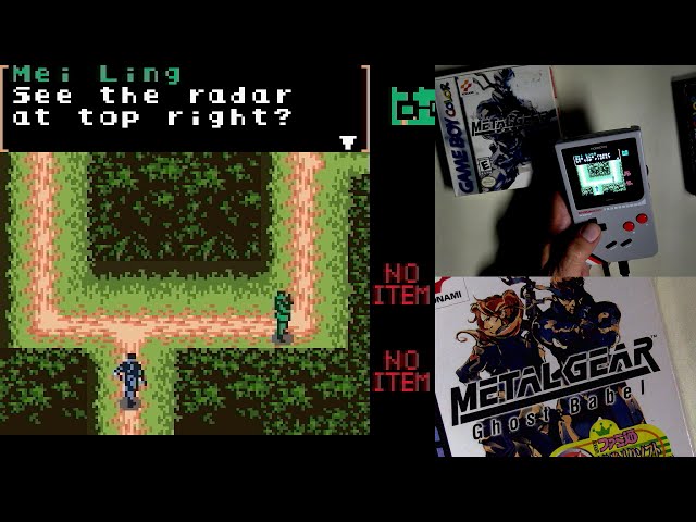 Jugando Metal Gear Solid (Ghost Babel) de GB Color en Chromatic
