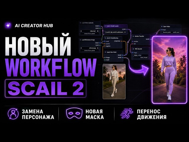 Полная замена персонажа: мой SCAIL 2 Workflow