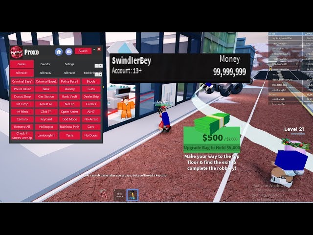 NEW 2019 ROBLOX EXPLOIT PROXO (JAILBREAK, NOCLIP, FLY, BTOOLS, ETC)