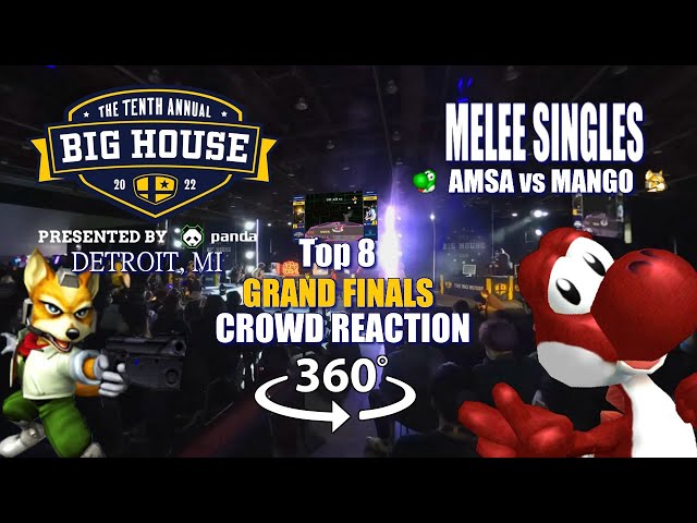 Melee Grand Finals Reaction at The Big House 10 [360 VR]