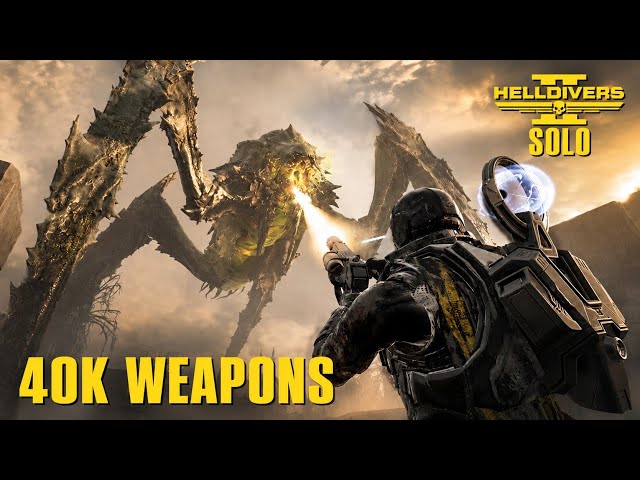 Helldivers 2 – Warhammer 40K Weapons Are BRUTAL Against Bugs | Solo Deathless | Super Helldive