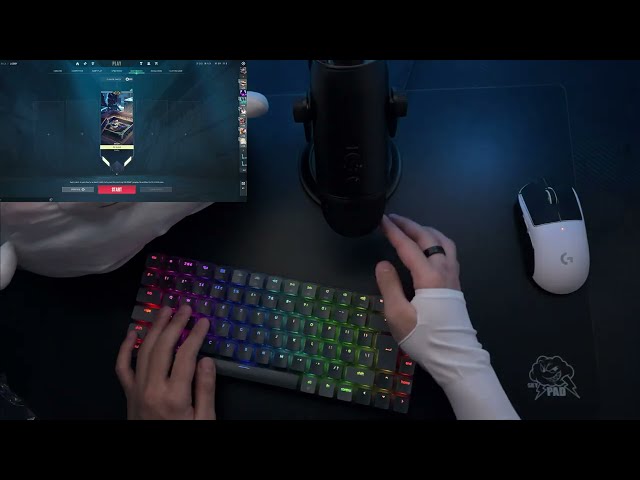 [ASMR] Gaming, Scratchy Mousepad and Squeaky Keyboard for Tingles (Valorant)