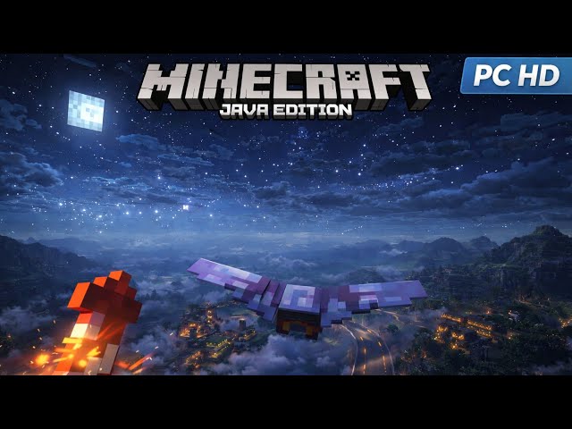 Flying Through Minecraft’s Night Sky in Creative Mode – 5 Minutes of Pure Freedom! ✨🌙