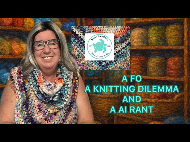 FINISHED OBJECT A KNITTING DILEMMA AND A AI RANT 