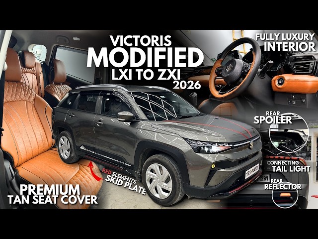 Premium ACCESSORIES install in VICTORIS 2026✅Victoris Base to Top modified🔥Victoria LXI modification