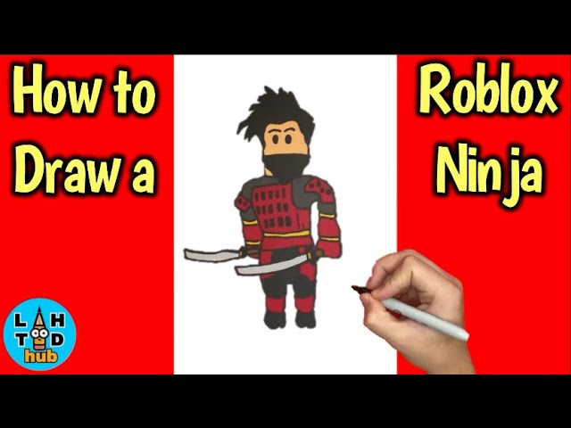 How to Draw a Roblox Ninja | Art Lesson