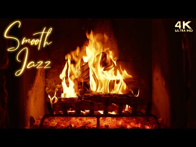 🔥 Relaxing Smooth Jazz Music Fireplace Ambience No.5 🔥