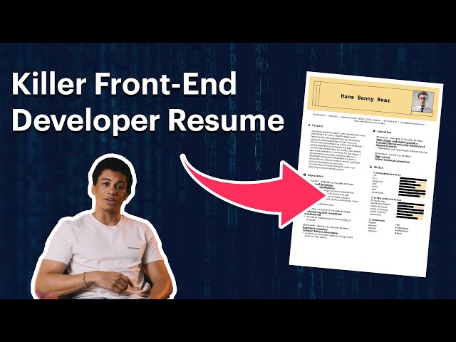 Guide: Front-End Developer Resume (Any Level of Experience)