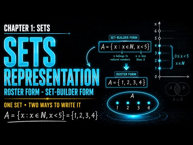 Class 11 Maths Chapter 1 | Sets representation & Exercise 1.1 Traps | JEE One Shot