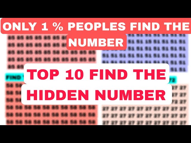 TODAY FIND THE NUMBER 🧐 | YOUR BRAIN TEST 🧠 | TODAY NEW VIDEO | #video #iqtest @Sanjayofficial6060  